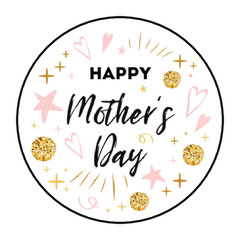 30 HAPPY MOTHER’S DAY ENVELOPE SEALS STICKERS LABELS TAGS 1.5″ ROUND HEARTS STAR