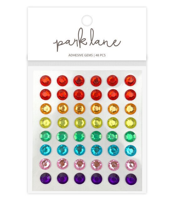 Gems Bling Rainbow Blue Green Purple Pink Yellow Orange Red park lane Stickers