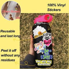 Cute Bee Party Favor Stickers for Kids 50 PCS Honey Bee Water Bottle Stickers…
