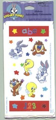 New Pack BABY LOONEY Tunes Scrapbook Stickers! 4 Sheets! Bugs Tweety Bird Taz
