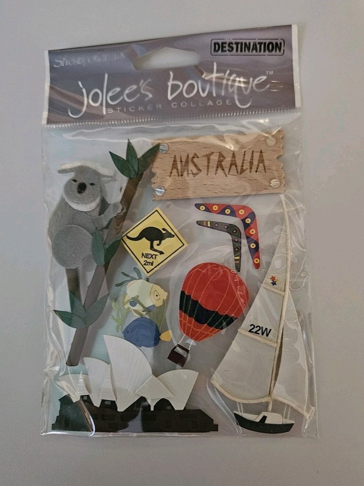 RARE JOLEE’S BOUTIQUE SYDNEY AUSTRALIA OPERA HOUSE KOALA SCRAPBOOKING STICKERS