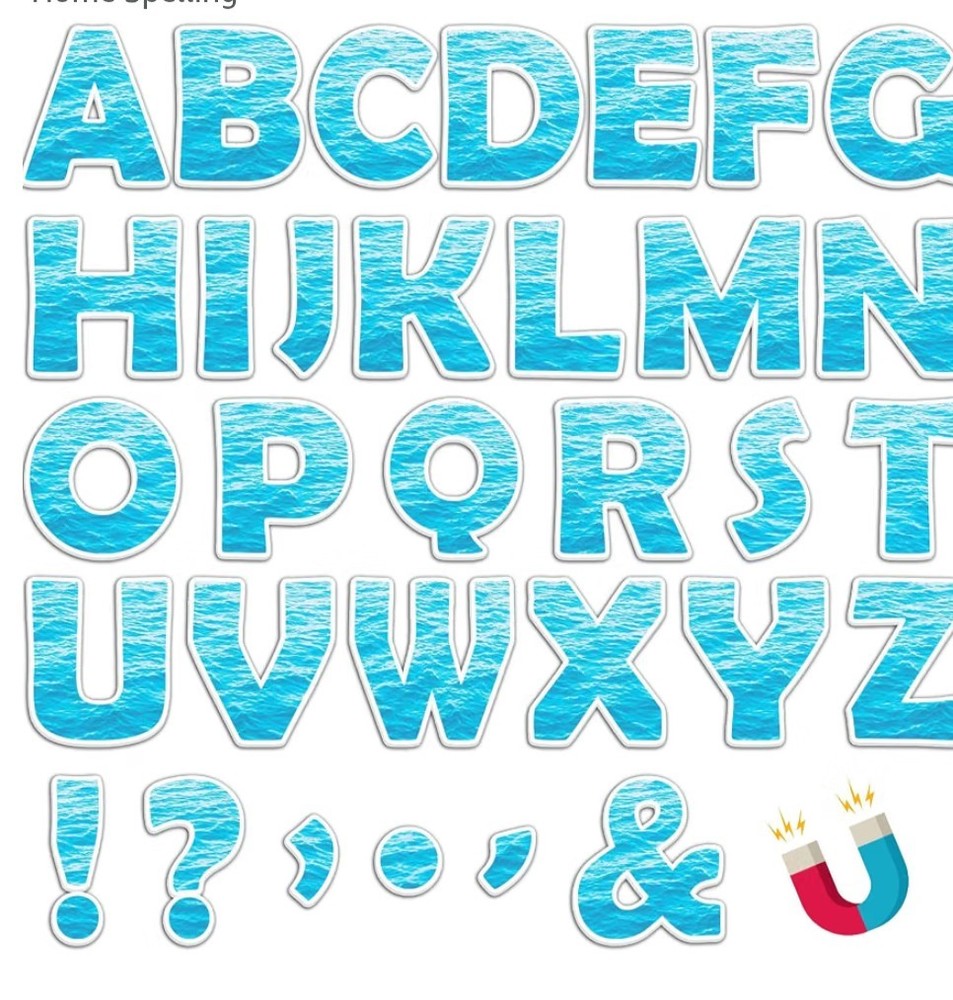 Alphabet Wave Letters And Punctuation