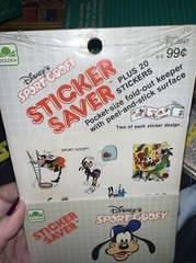 Disney’s SPORT GOOFY Sticker Saver Sticker Album & Stickers VTG. 1984 NEW SEALED