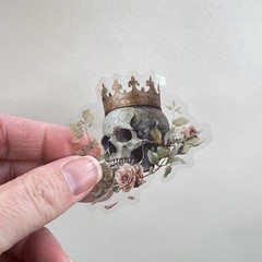 Skulls Rose Stickers Goth Junk Journals Collage Scrapbooking