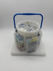 Craft Organizer Carry Case w/Sequins Pearls Rhinestones Brads Embellishments NEW