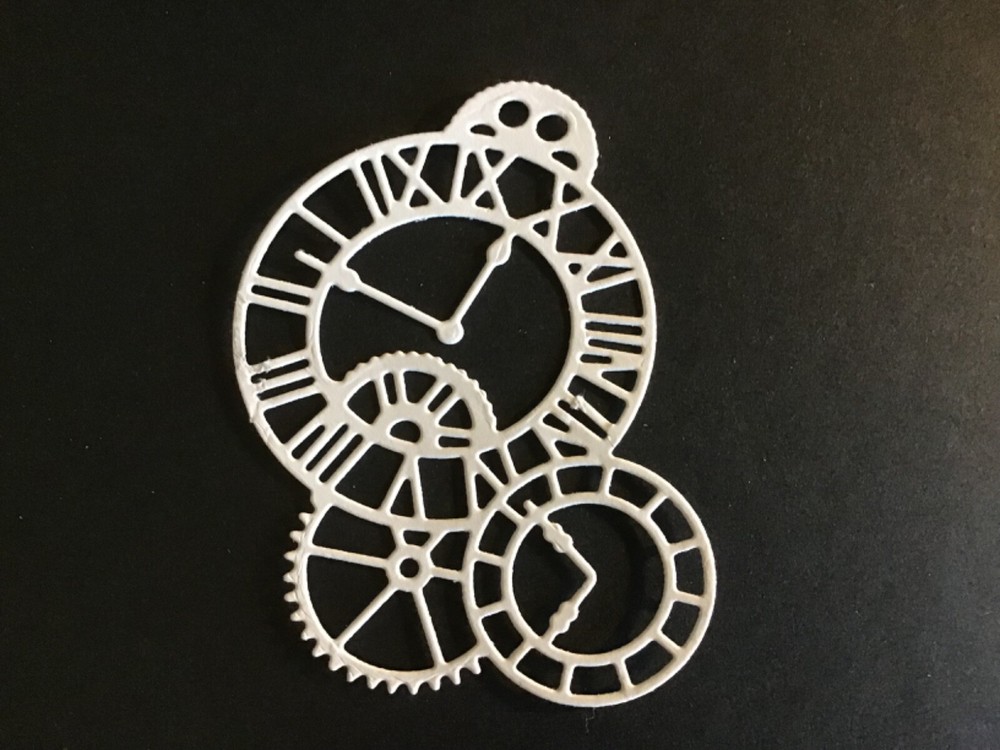 CLOCK GEARS COGS Steampunk card stock die cut embellishments 3-1/4″ x 3″ 6 Pcs