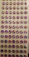CraftbuddyUS 14 Packs of 8mm Aurora Borealis Beaded Gems