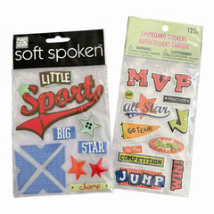 Football Scrapbooking & Sticker Lot Mixed Brands Paper Embellishments Crafts