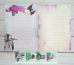 100 Pcs~Alice In Wonderland~Junk Journal Starter Kit~Scrapbooks~Planners~Crafts
