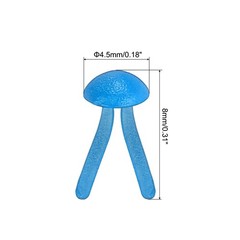 Brads for Paper Crafts, 150 Pcs Blue Metal Round Paper Fasteners, 8 mm