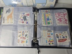 HUGE Creative Memories Binder, Sleeves, Stickers, & Paper Lot Binder #2