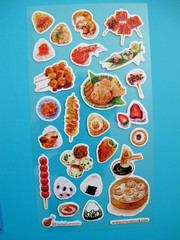 Stickii Club – 5 sticker sheets – Pop pack – Food/Sushi/Rice/Noodles
