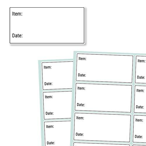 Food Date Storage Labels Removable Freezer Label for Containers, 1×2 Inch 200Pcs