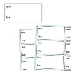 Food Date Storage Labels Removable Freezer Label for Containers, 1×2 Inch 200Pcs