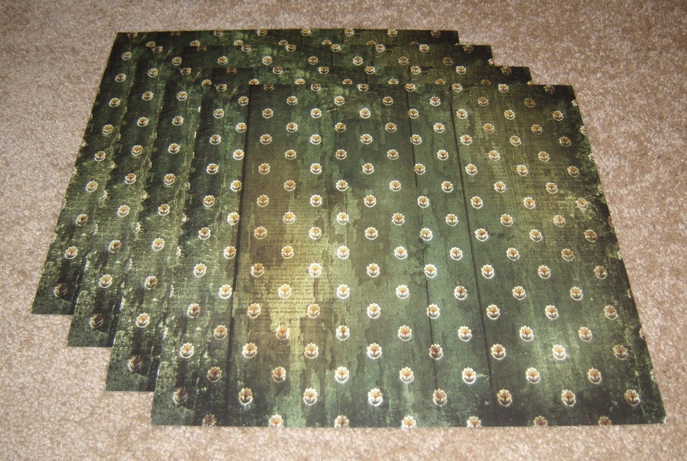Daisy D’s Vintage Single Sided Scrapbook Paper(4) ~ Market Blossoms