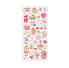 APEACH 3D Puffy Stickers, Kawaii Decorative Stickers for Phone Case, Notebook