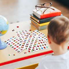 384 Pieces World Flag Stickers Assorted Country Flag Stickers Flags of The World
