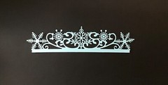 Snowflake Border die cut embellishments 5 pcs 1-1/2” x 6-1/2” Choose Color