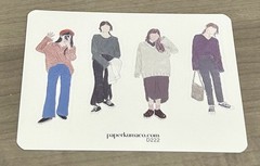 NEW PaperKumaCo Women Doodles Sticker Sheet Paper Kuma Co PKC Stickers