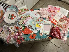 Strawberry Shortcake inspired Junk Journal Kit/Supplies #2