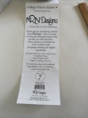 Bride Sticker ROLL NRN Designs Scrapbook Stickers Wedding Titles Gold