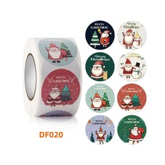 500pcs/Roll Decoration Merry Christmas Roll Paper Party Sticker Gift Label