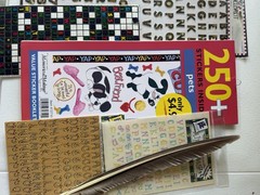 Large Scrapbooking Craft Lot Stickers Embellishments Paper Crafts + Storage Case
