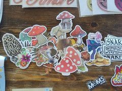 HUGE LOT of Stickers, Iron On, transfers Craft Lot w/12″x9″ Zippered storage bag
