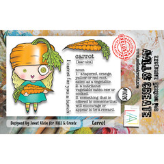 AALL AND CREATE – CLEAR ACRYLIC STAMPS – CARROT