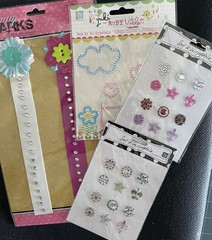 Prima Embellishments Florals Gems Chipboard Rub Ons Stamps Mixed Media NEW