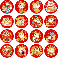 160PCS Lunar New Year Stickers – 2026 Chinese New Year of the Horse Sticker for
