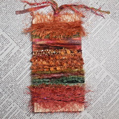 Fiber Art Yarn Journal Scrapbook Mixed Media Gift Wrap 24 Yds «Copper Canyon»