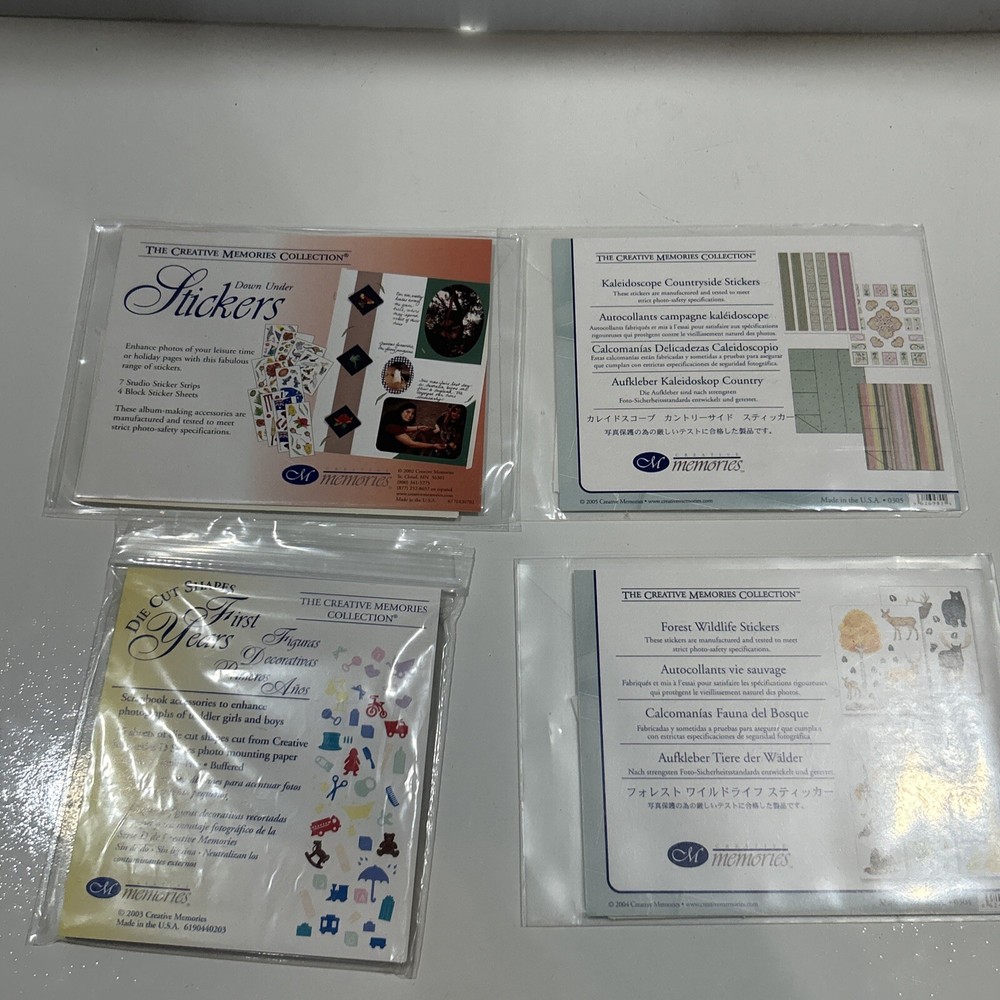 Creative Memories Stickers & Die Cut Lot Australia Baby Wildlife Kaleidoscope