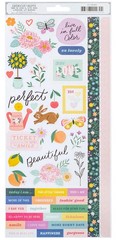 Bea Valint SKETCHBOOK ICONS & PHRASES (2) Cardstock Sticker Sheets scrapbooking