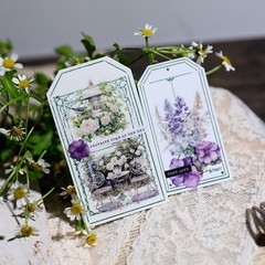39 pcs Spring Garden Translucent Vellum Matte Surface Paper Sticker Scrapbook