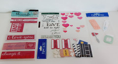 Lot of 5 Scrapbook Sticker Decoration Sheets Medical Movies Love Romance Hearts