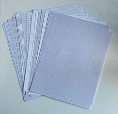 Close To My Heart CTMH 8.5 X 11 Paper Pack 24 Sheets (2 of 12 designs) Lavender