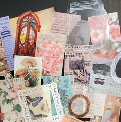 50 Piece Junk Journal Ephemera Pack-Small Pieces Vintage Inspired Scrapbook Lot