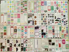 Lot Of 40 Sheets Happy Planner Complete & Incomplete! #3