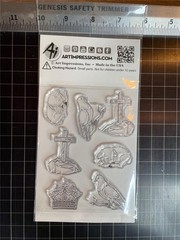 New Art Impressions clr rubber stamp set BIBLE Journal ICONS SET 2 free USA Ship