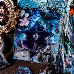 Gothic Magic Witch PET Stickers Junk Journals Album Card Scrapbooking DIY Crafts
