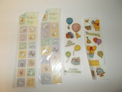 Vintage Disney Winnie the Pooh Stickers Michel Co. Classic Pooh RARE 2 Packs +