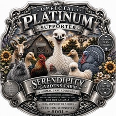 Serendipity Gardens Farm Platinum Supporter Sticker #1-99 | Limited Edition