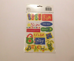 Keepsake Essentials Stickers Lot of 2 Sheets Package ~Vacation~ Creativity Inc