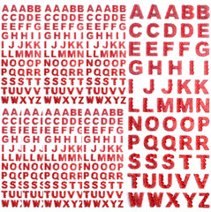 8 Sheets Glitter Alphabet Stickers Sparkling Crystal Rhinestones Letter a to Z S
