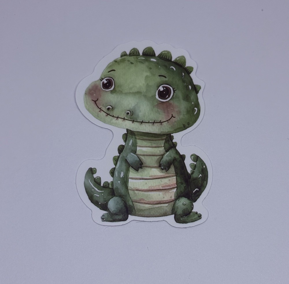 Cute Baby Alligator Animal Sticker Vinyl Decal Journal Wall Fun Art Decor Tc9