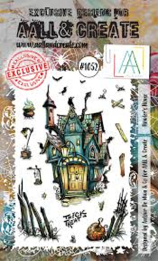 AALL AND CREATE -CLEAR ACRYLIC STAMPS – HOWLER’S HOUSE