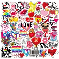 Love Stickers You Are Loved Hearts Skateboard Vinyl Decal Sticker Bomb 100pc New