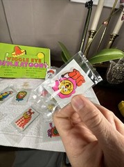 Vintage 1977 IMPERIAL Animal Wiggle Eye STICKATOONS 21 stickers RARE NEW+Box