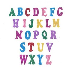 5 Sheets 210PCS Colorful Glittery Foam Self Adhesive Letters Stickers,Foam